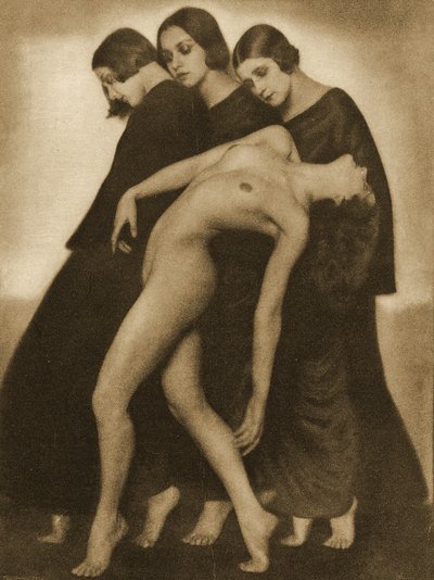 Bewegingsstudie, ca. 1930 door Rudolph Koppitz